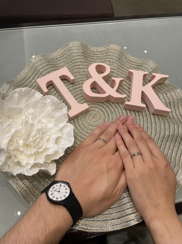 受け取る際に店舗で撮影してくださいました。