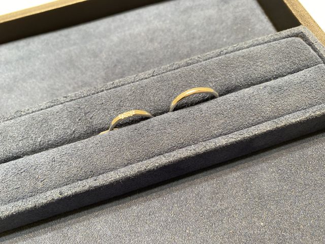 ピュアプラチナとプラチナのストレートタイプの結婚指輪