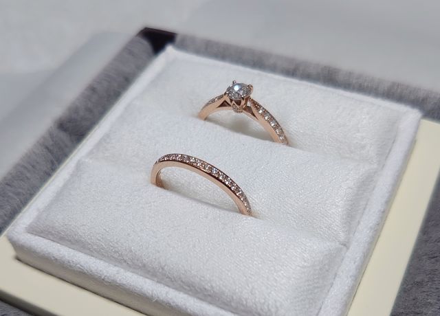 婚約指輪(パルファン)との組み合わせ