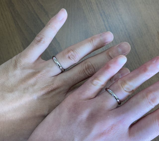 TANZOさんのプラチナ指輪です。