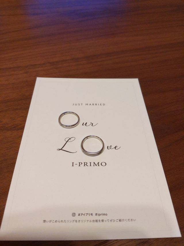 希望通りに素晴らしい指輪を作って頂きました