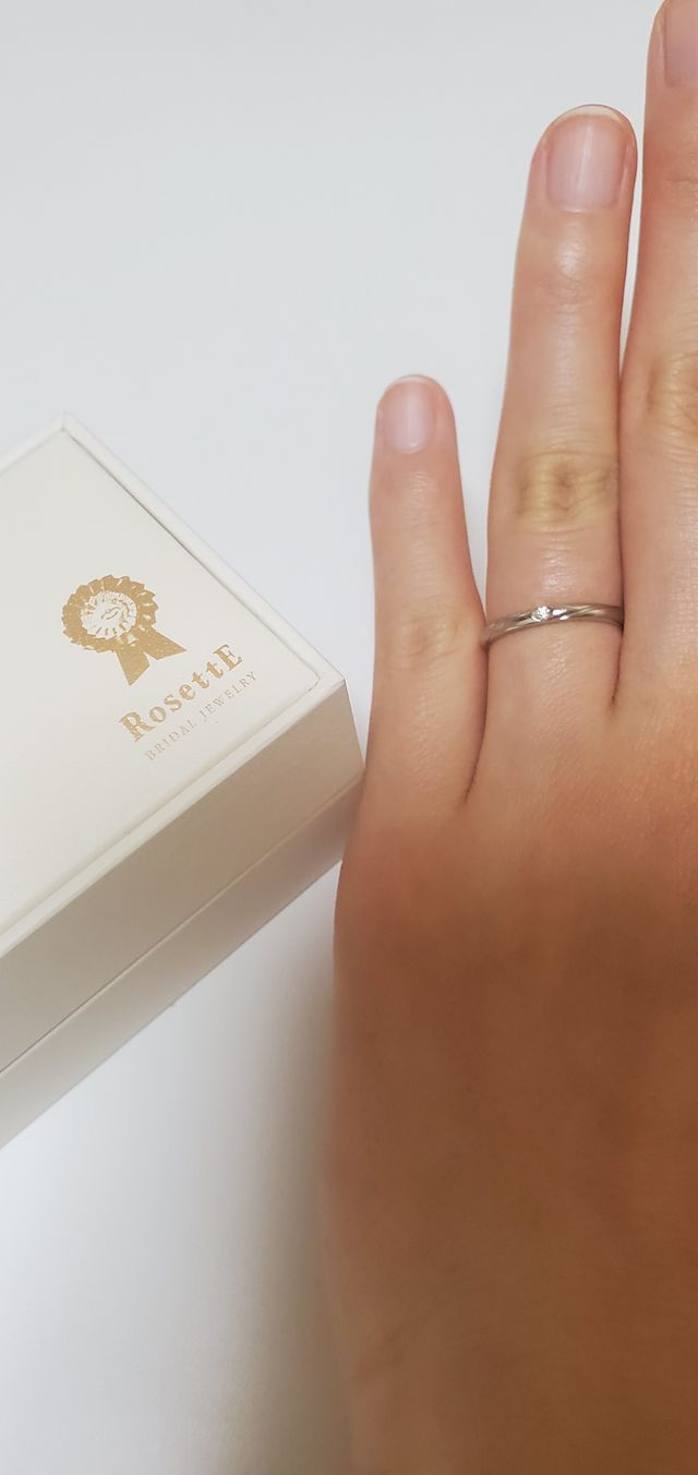 楽しみにしていた指輪が届きました！デザインも最高です…