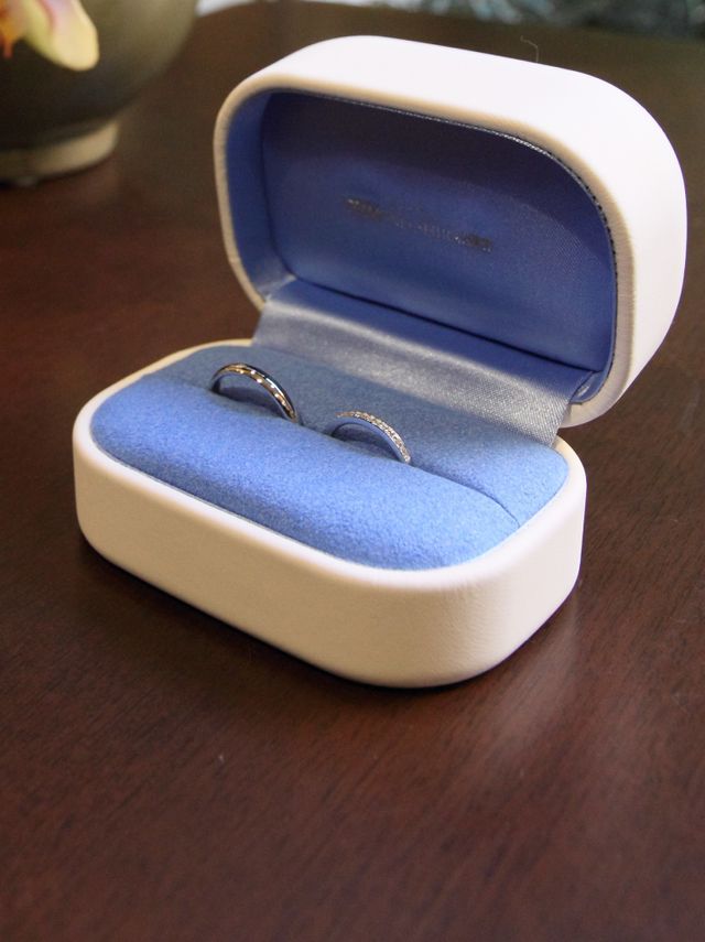 挙式のときの結婚指輪です