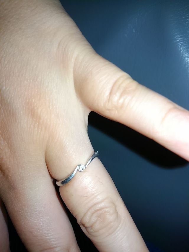 1カラット、プラチナ細めタイプ