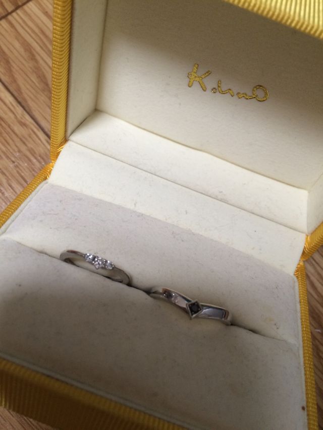 ダイヤがとても綺麗です。