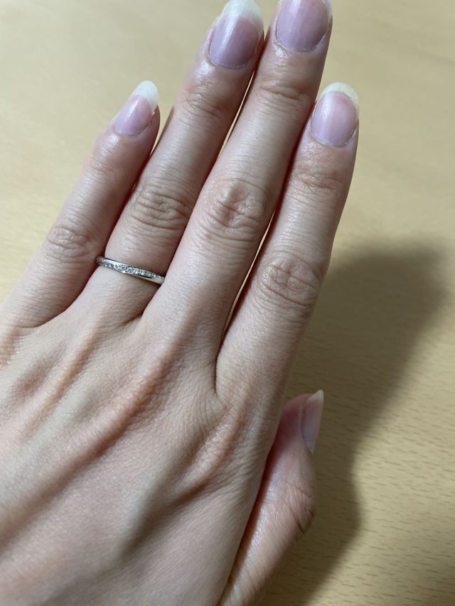 細めのリングです