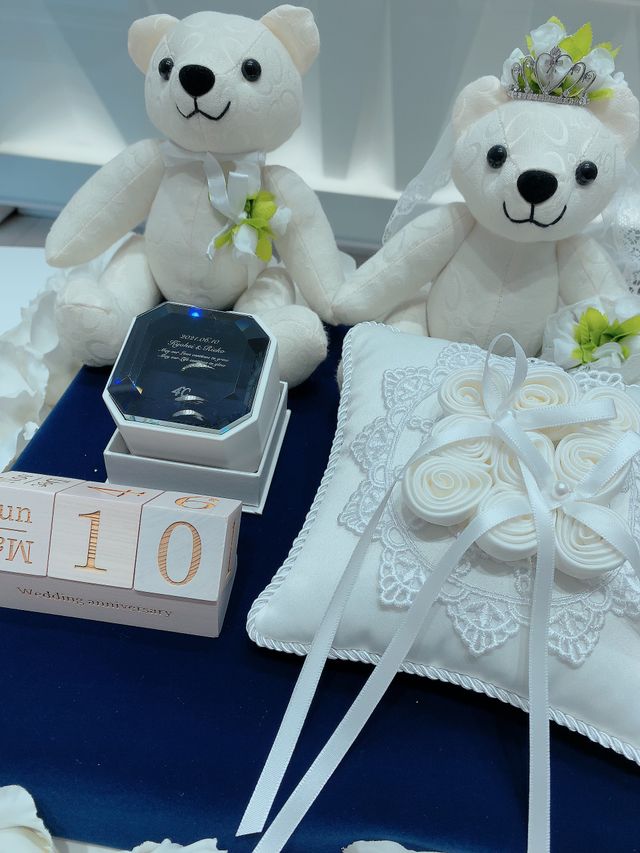 くまのぬいぐるみも一緒にプレゼントしてもらいました♪