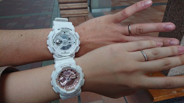 主人と私とで、同ブランドの別商品をそれぞれ選びました