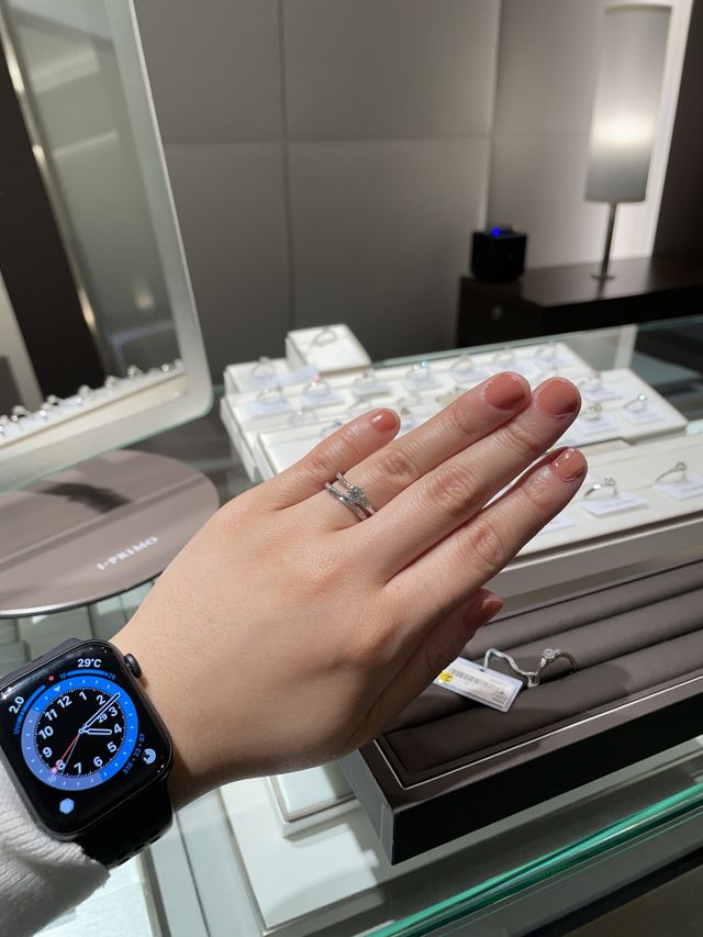 婚約指輪と結婚指輪のセット♡