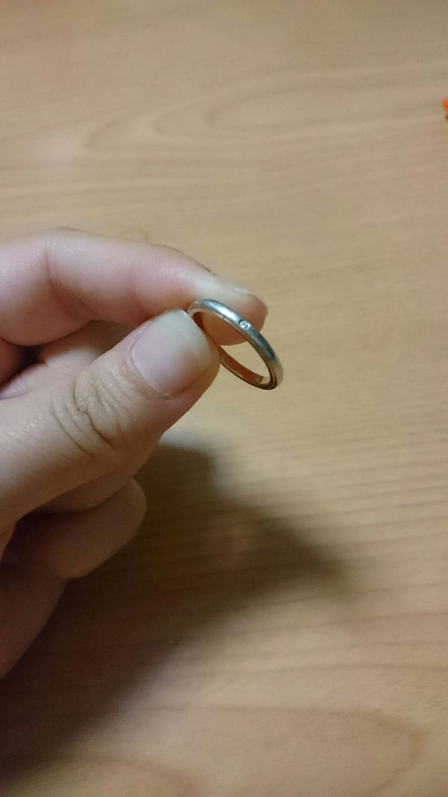 私のはダイヤが一粒ついています