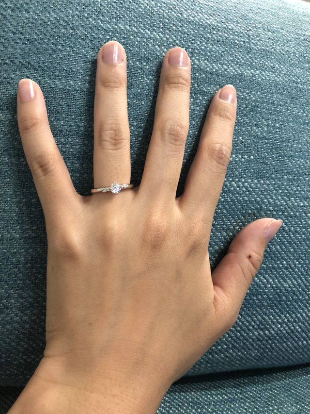 9号・少しゆとりありの着用イメージです。