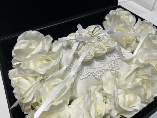 受け取り時に写真撮影用のボックスを準備してくださいました。