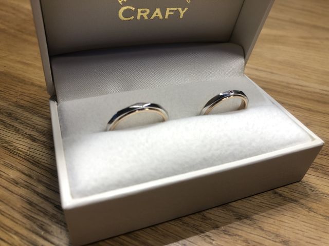 ピンクゴールドを合わせています