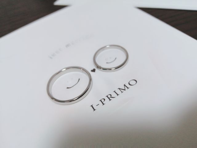 アイプリモさんで結婚指輪を購入させて頂きました。