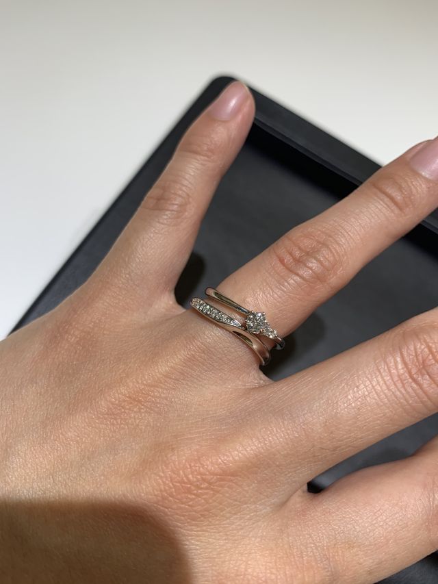 単品着用時、ダイヤ部分はずらしても◎