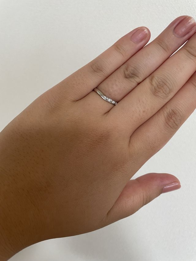 結婚指輪のみの写真です