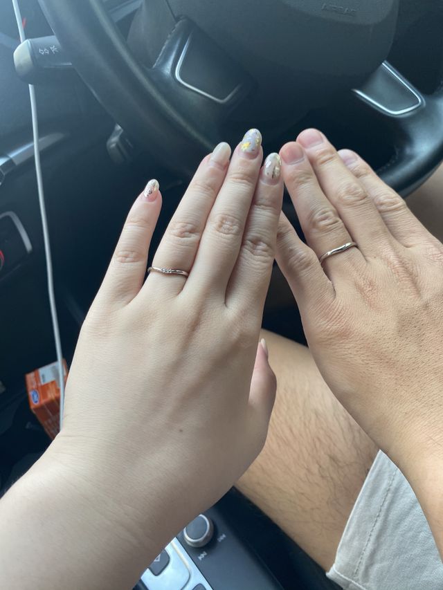 運命を感じて即決しました。一目惚れした指輪は初めてでした。