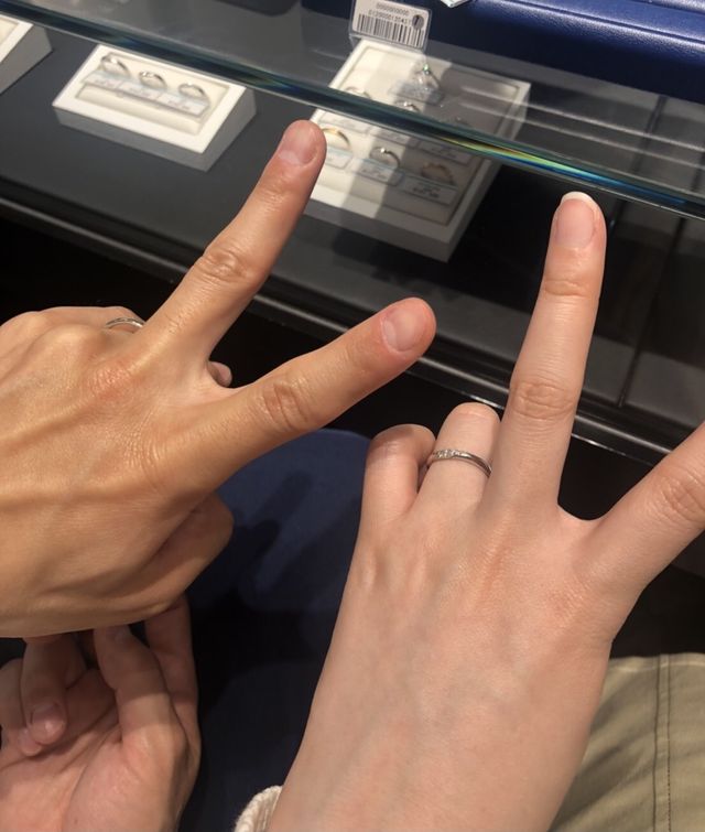 ダイヤモンドの質が高いのでキラキラ感が好きな人におすすめ！