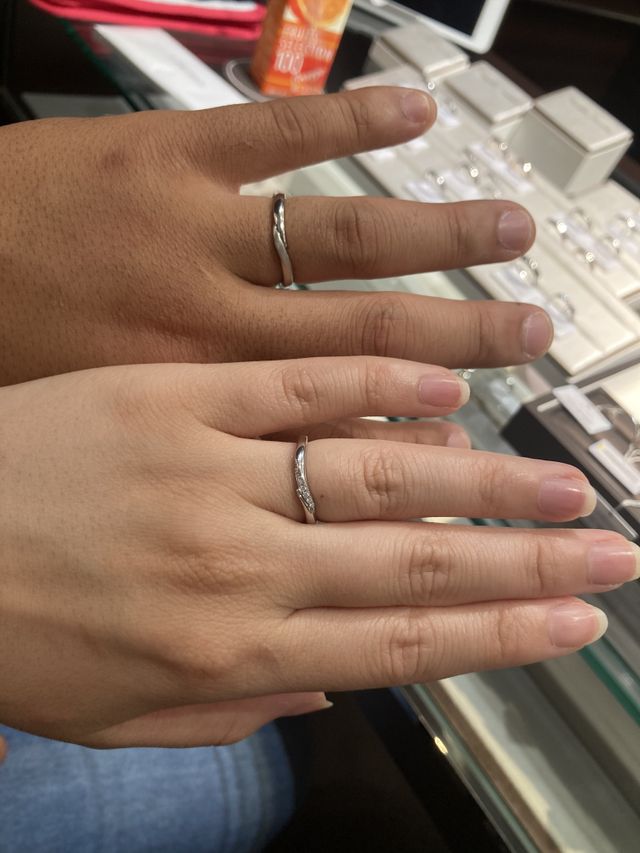 ノクターナル試着時の写真です。