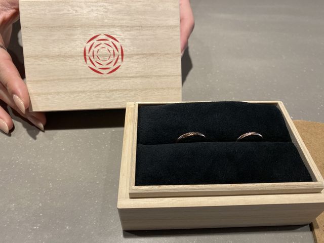 風結のピンクゴールドです。
