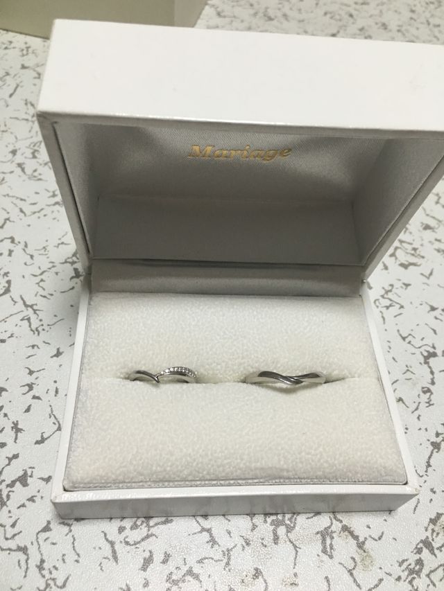 購入した結婚指輪です。