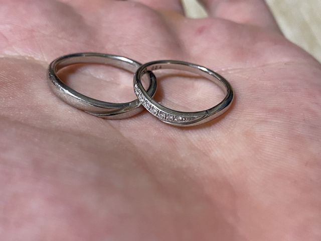 2人で同じブランドの指輪にしました。