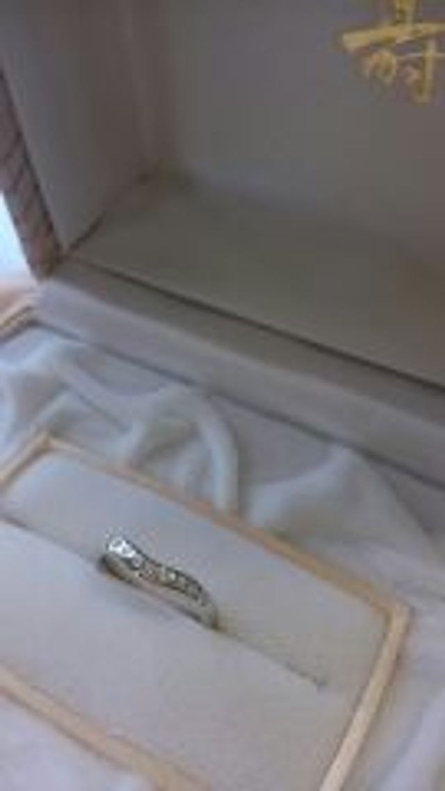 結婚指輪です。
