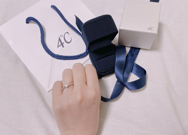 プロポーズを受けた日に嬉しくて早速撮影♪