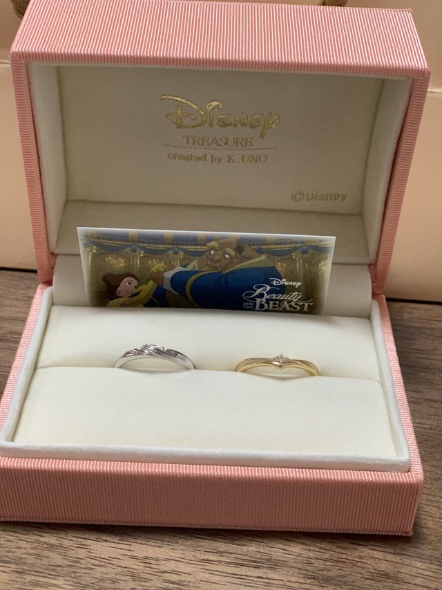 美女と野獣をイメージした指輪です。