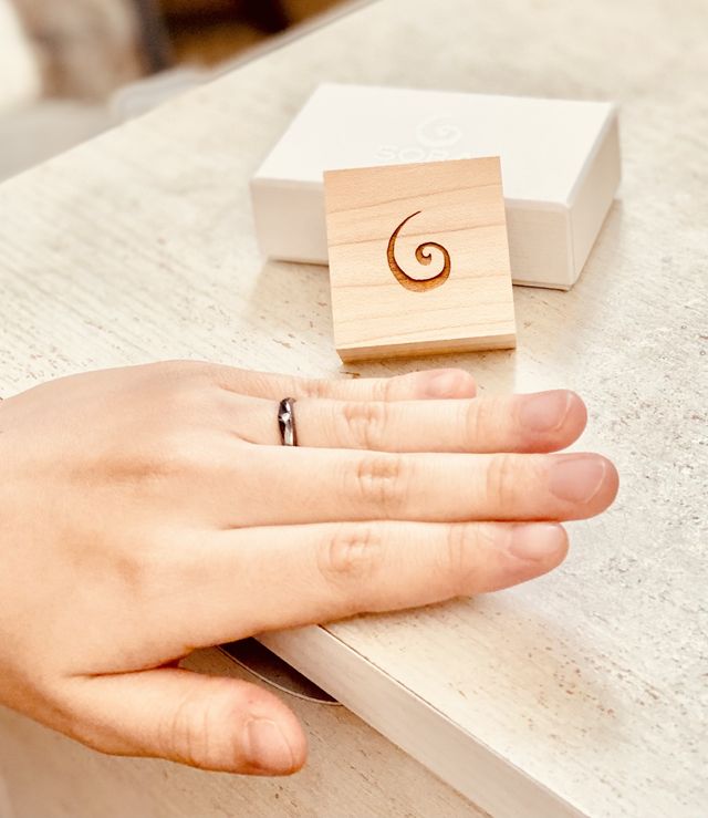 黒がいい！と探し続けやっといい指輪を見つけました！