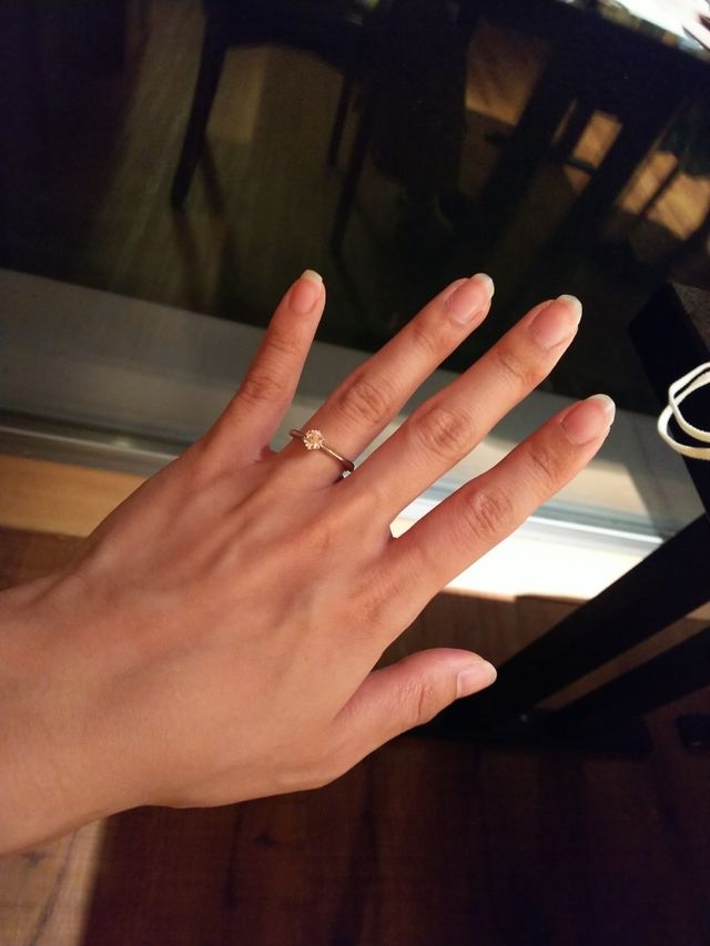 0.386カラット着用時