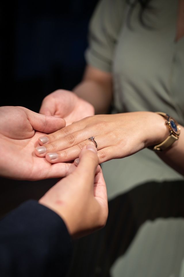 プロポーズ後にとってもらいました。