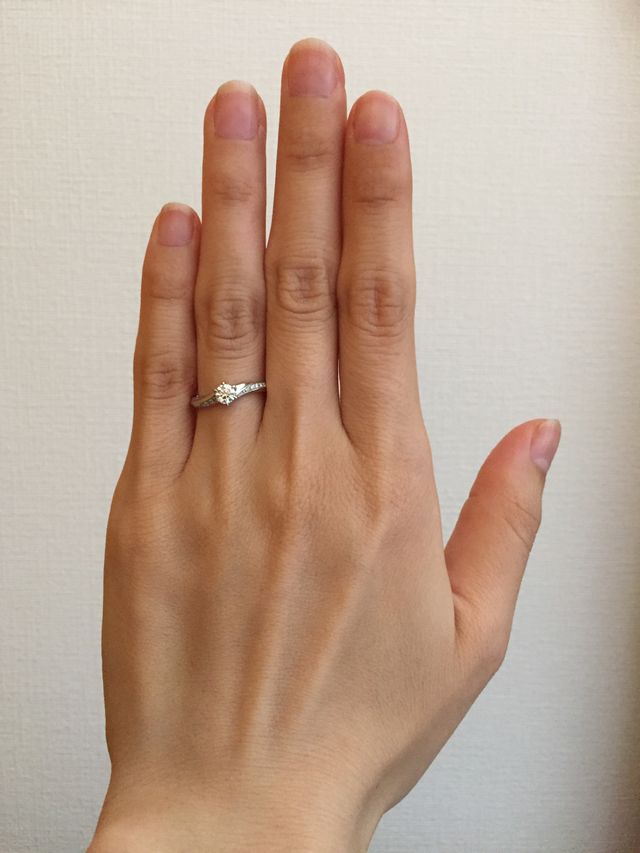 銀座シライシの婚約指輪です！