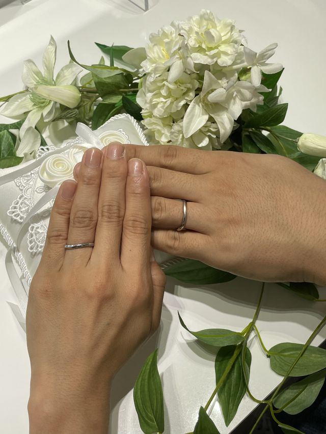 実際に仕上がったリング