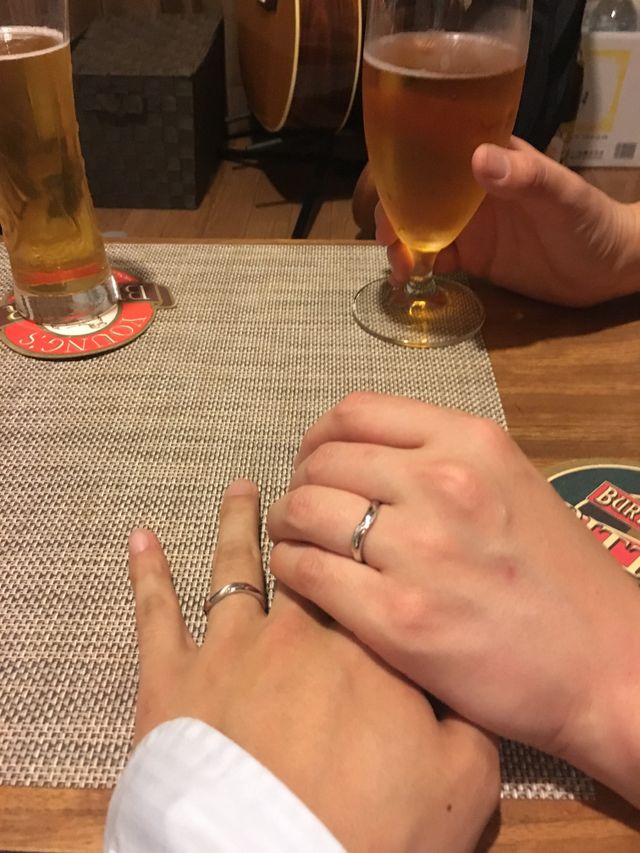 2人で装着している写真です。