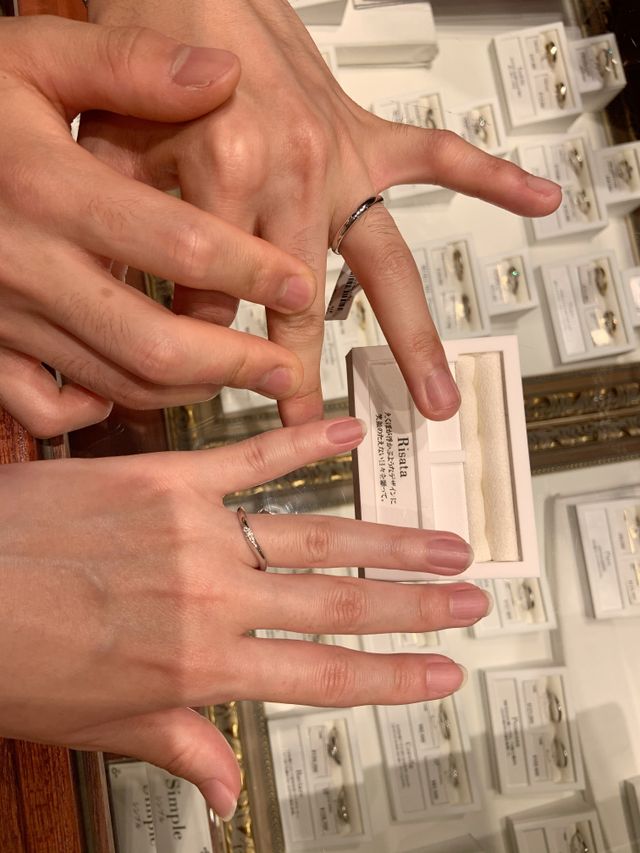 リサータウェーブを着用した際の写真です。