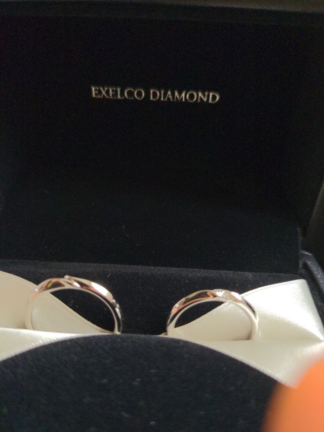 購入した結婚指輪です