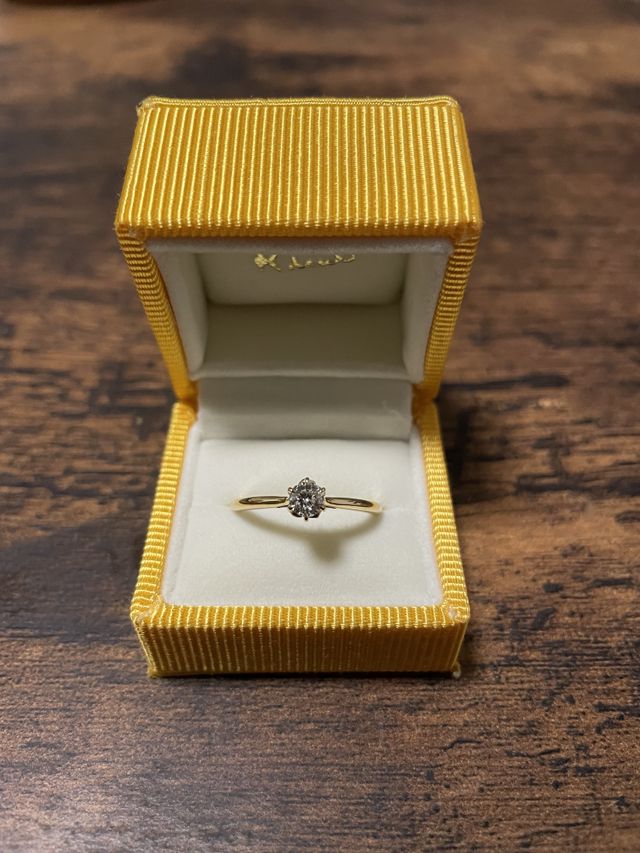 美女と野獣モデルの指輪をゴールドで作成頂きました。