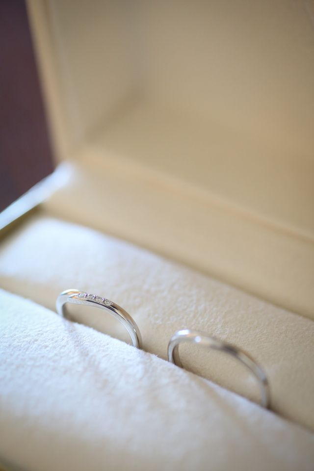 一目見て気に入ったものを購入。結婚指輪です。