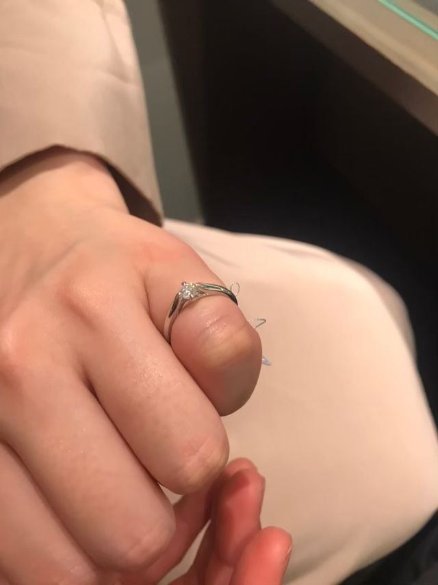 指が太いので小指にはめて&hellip;