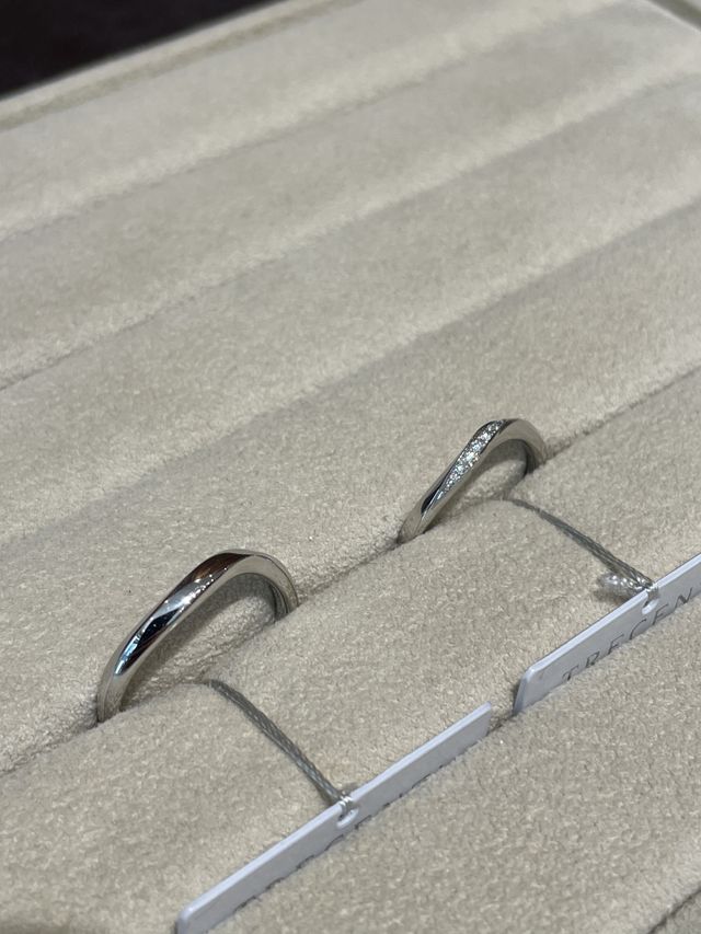 試着したリングです。