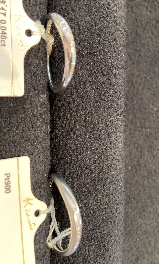 試着した結婚指輪