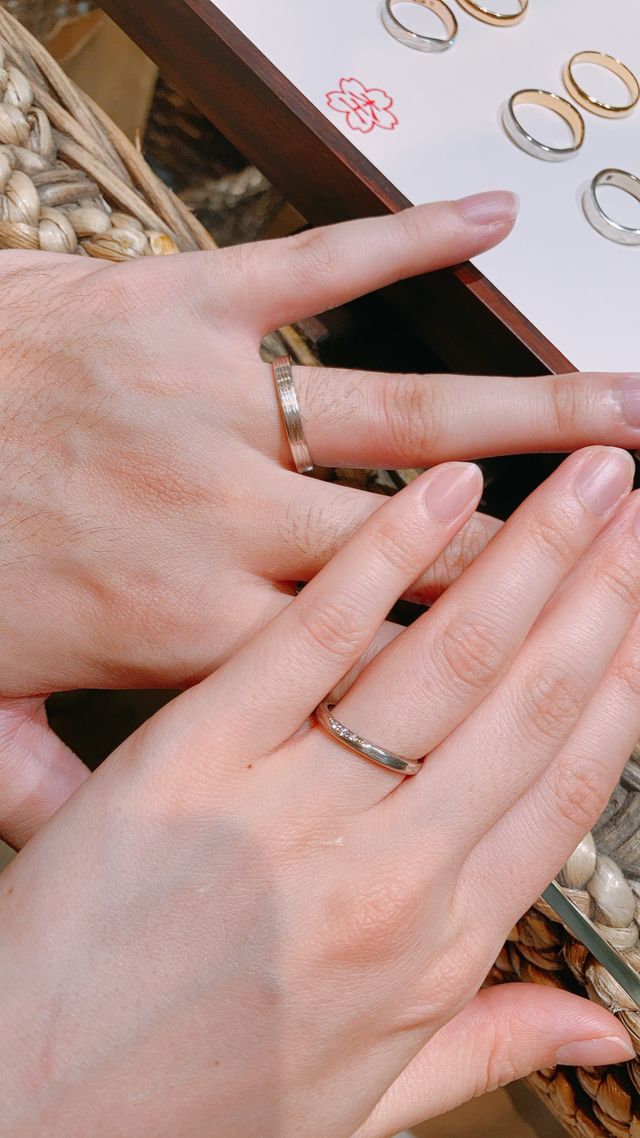 木目金屋の指輪です。ストレートタイプ。