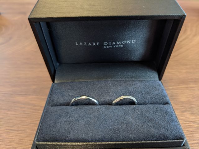 購入した結婚指輪です
