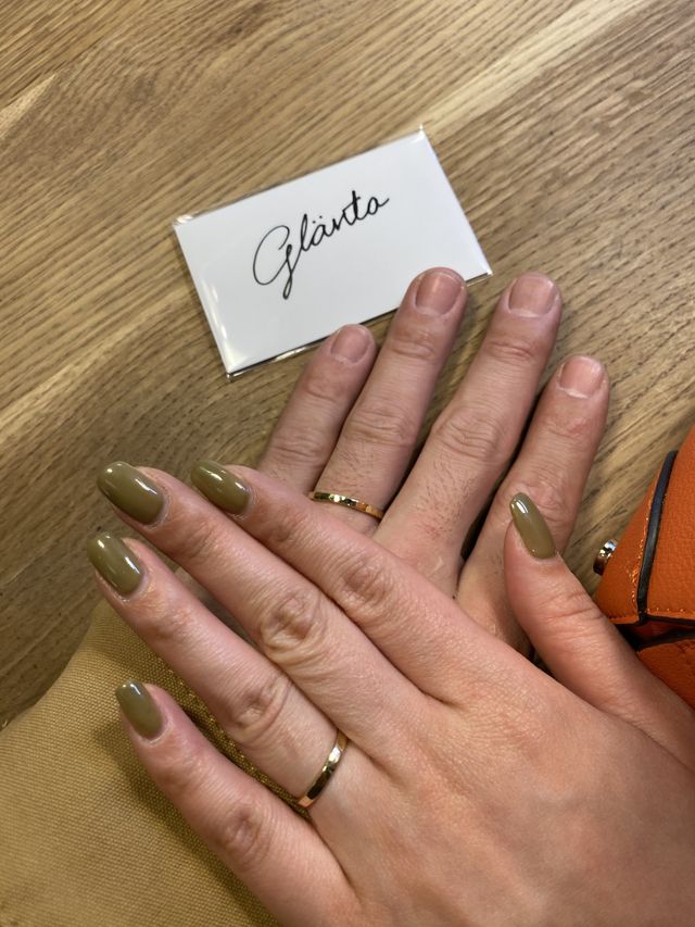 作成した指輪が届くまでの間にと真鍮製の指輪を頂きました♪
