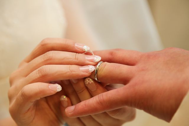 指輪交換わたしからあなたへ。