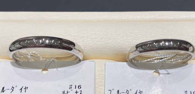 試着した結婚指輪
