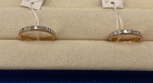 試着した結婚指輪