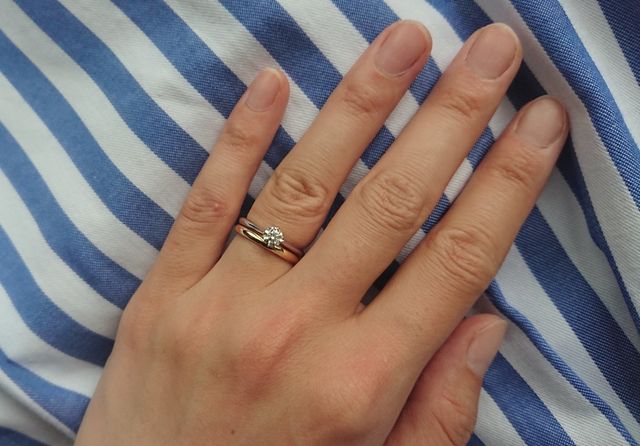 結局シンプルなデザインで一点ダイヤモンドが光るのが好きです。