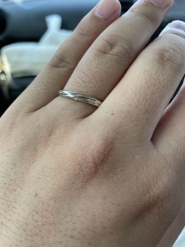 
はじめてつけてみた写真